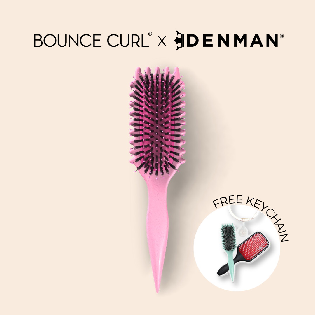 Bounce Curl x Denman Brush Besties Keychain Collab