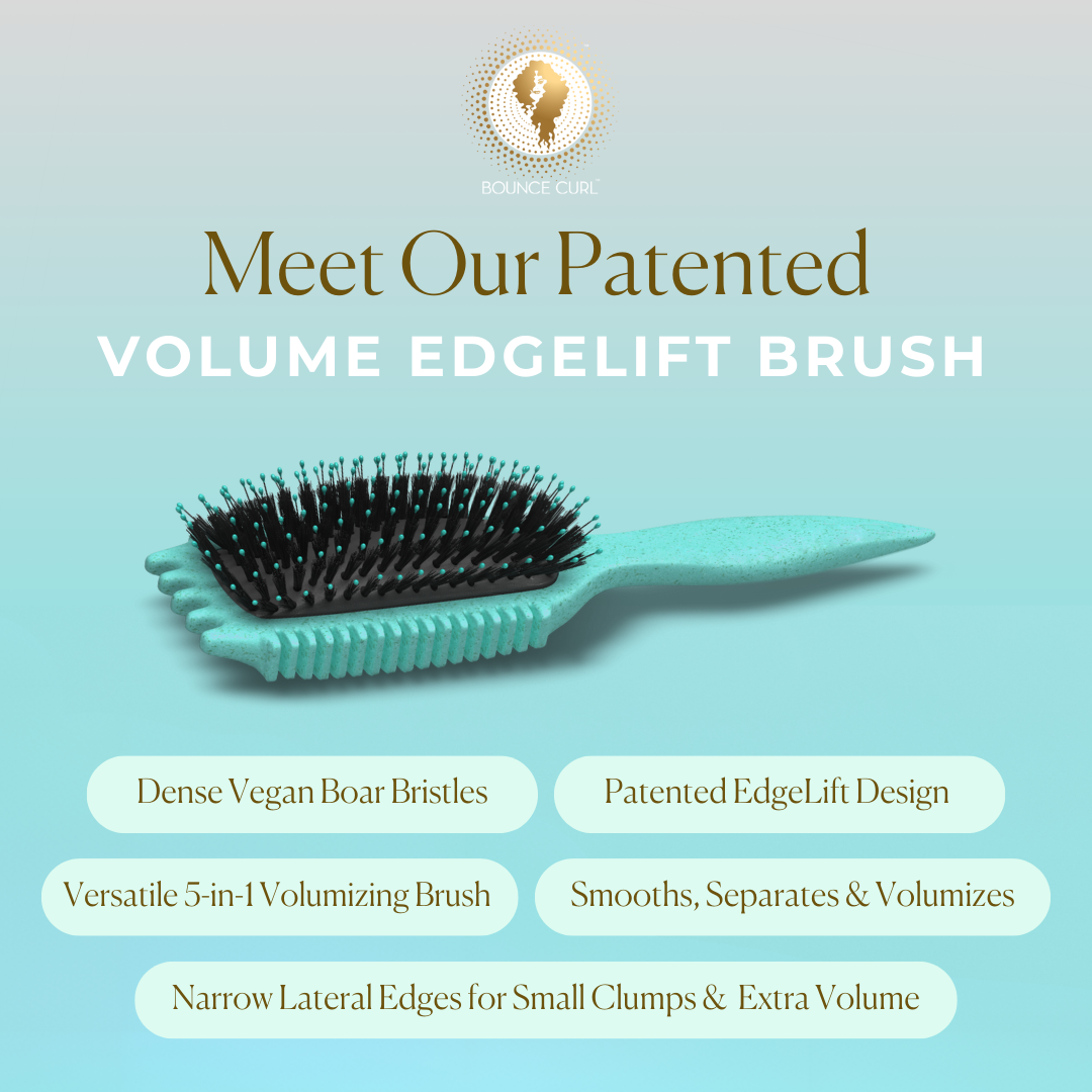 Bounce Curl Volume EdgeLift Brush patented design