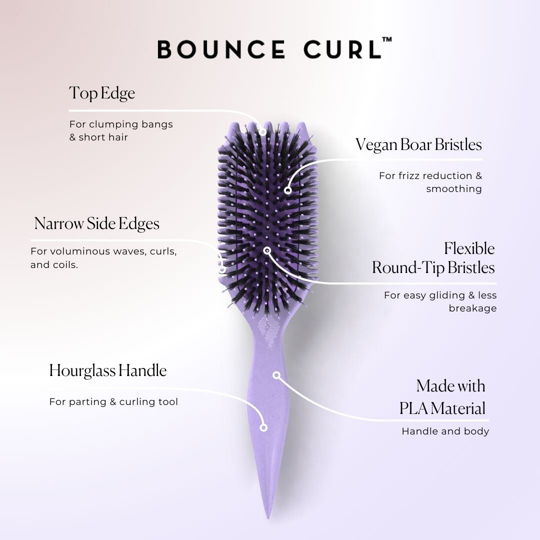 Bounce Curl Volume EdgeLift Brush vegan boar bristles