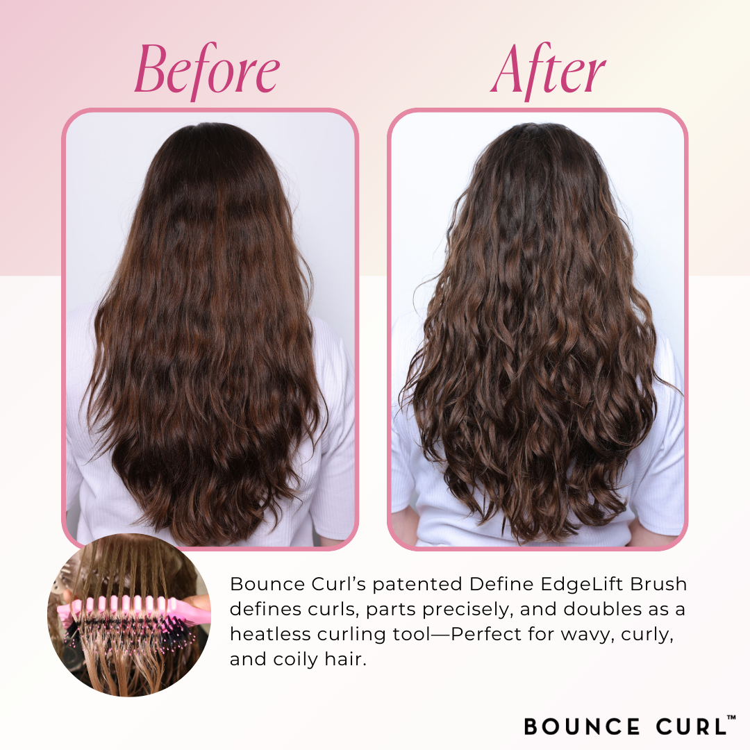 Bounce Curl Define EdgeLift Brush Before & After