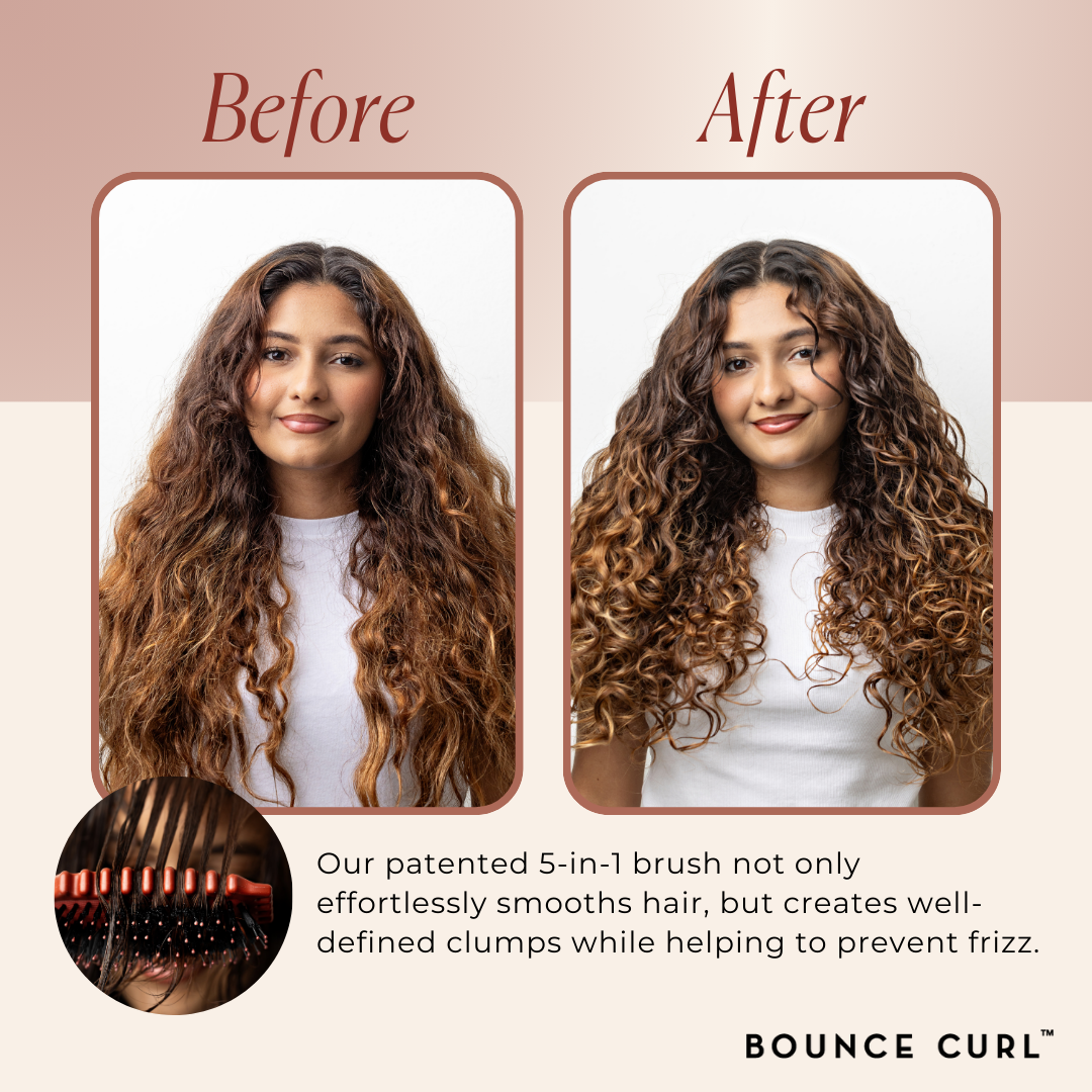 Bounce Curl Define EdgeLift Brush Before & After