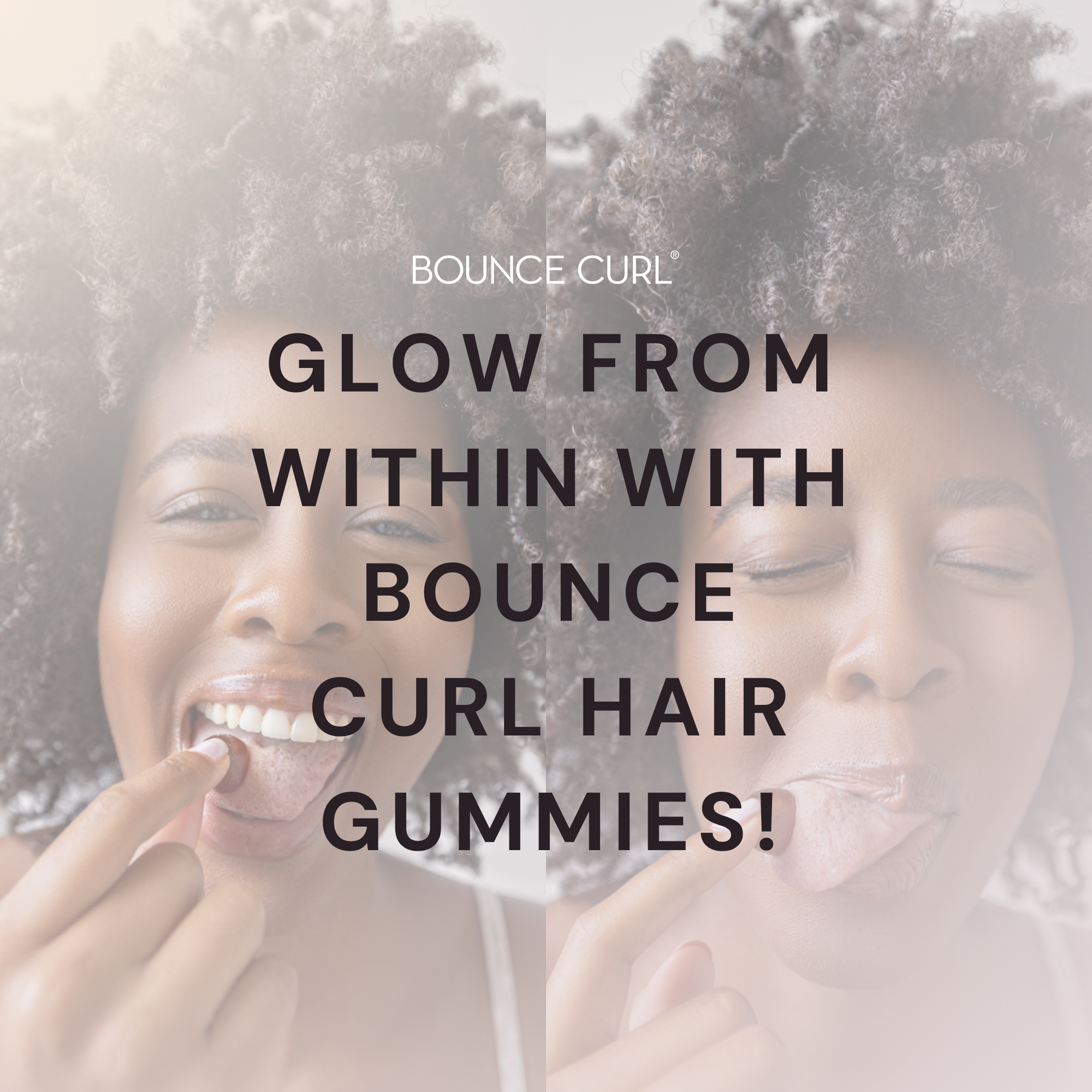 Bounce Curl Vegan Collagen Boosting Hair & Skin Gummies Glow from Within
