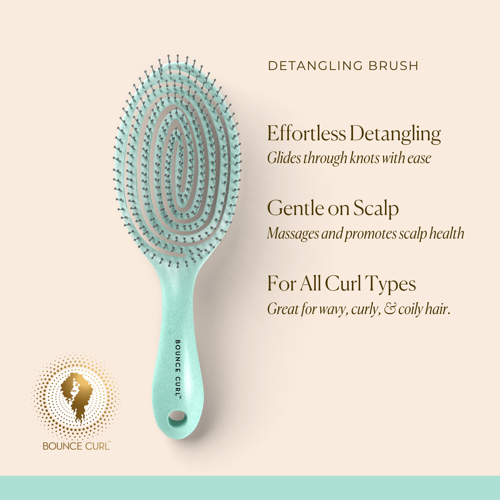 Bounce Curl Detangling Brush For All Curl Types