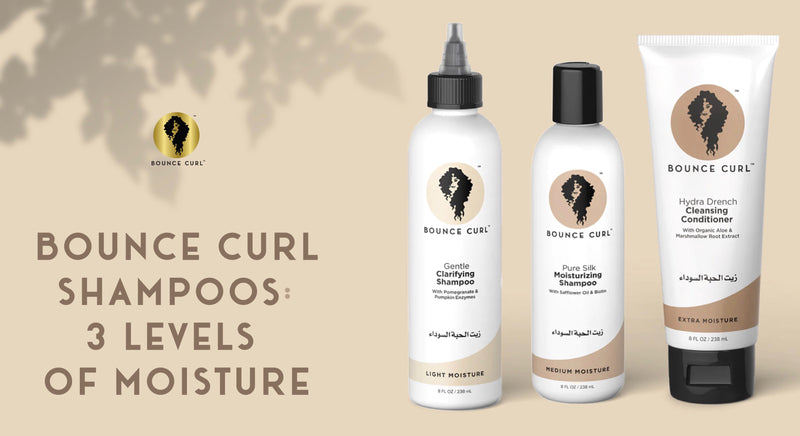 Bounce Curl Shampoos: 3 Levels of Moisture