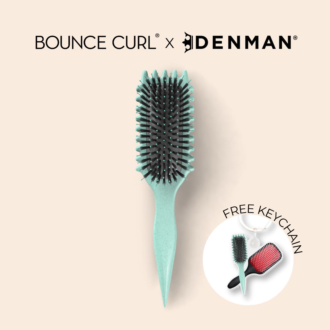 Bounce Curl x Denman Brush Besties Keychain Collab