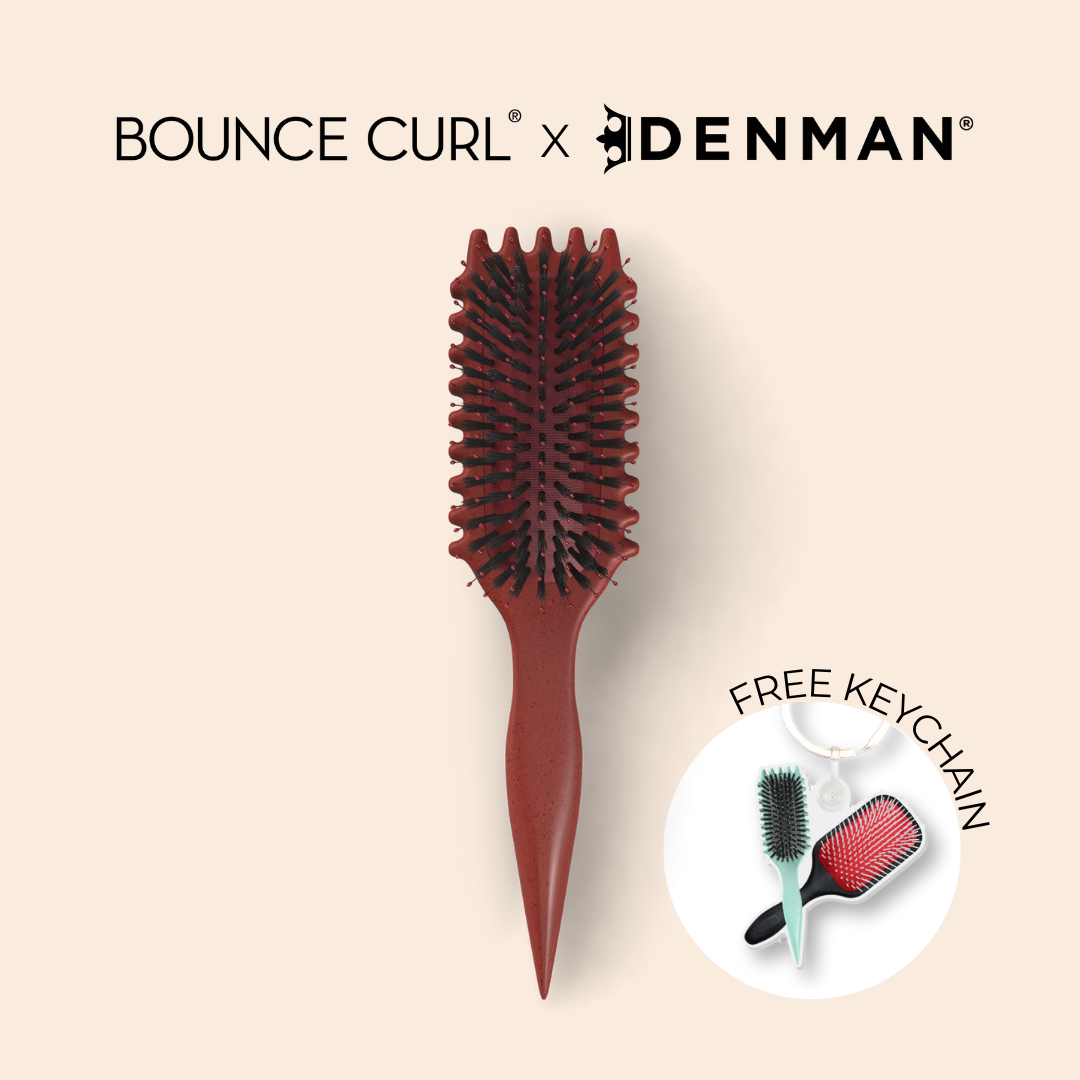 Bounce Curl x Denman Brush Besties Keychain Collab