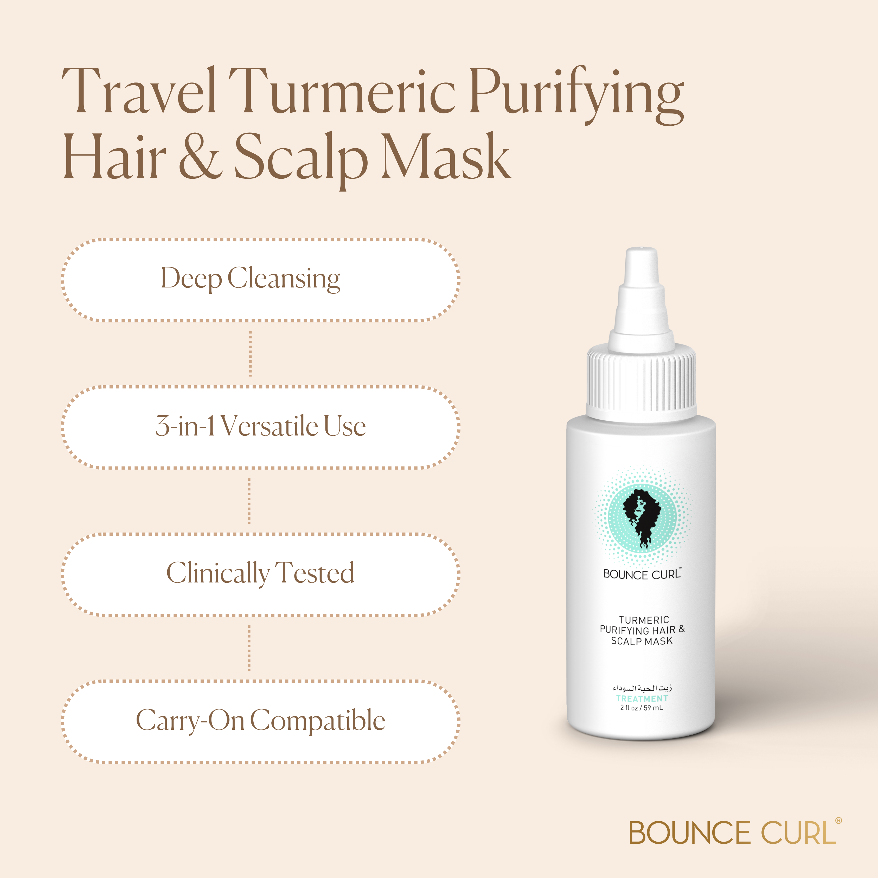 Turmeric Purifying Hair & Scalp Mask Travel Size