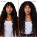 Before and after of woman's hair using Ceramide Jelly