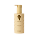 Beige bottle with pump of Bounce Curl styling cream on a white background