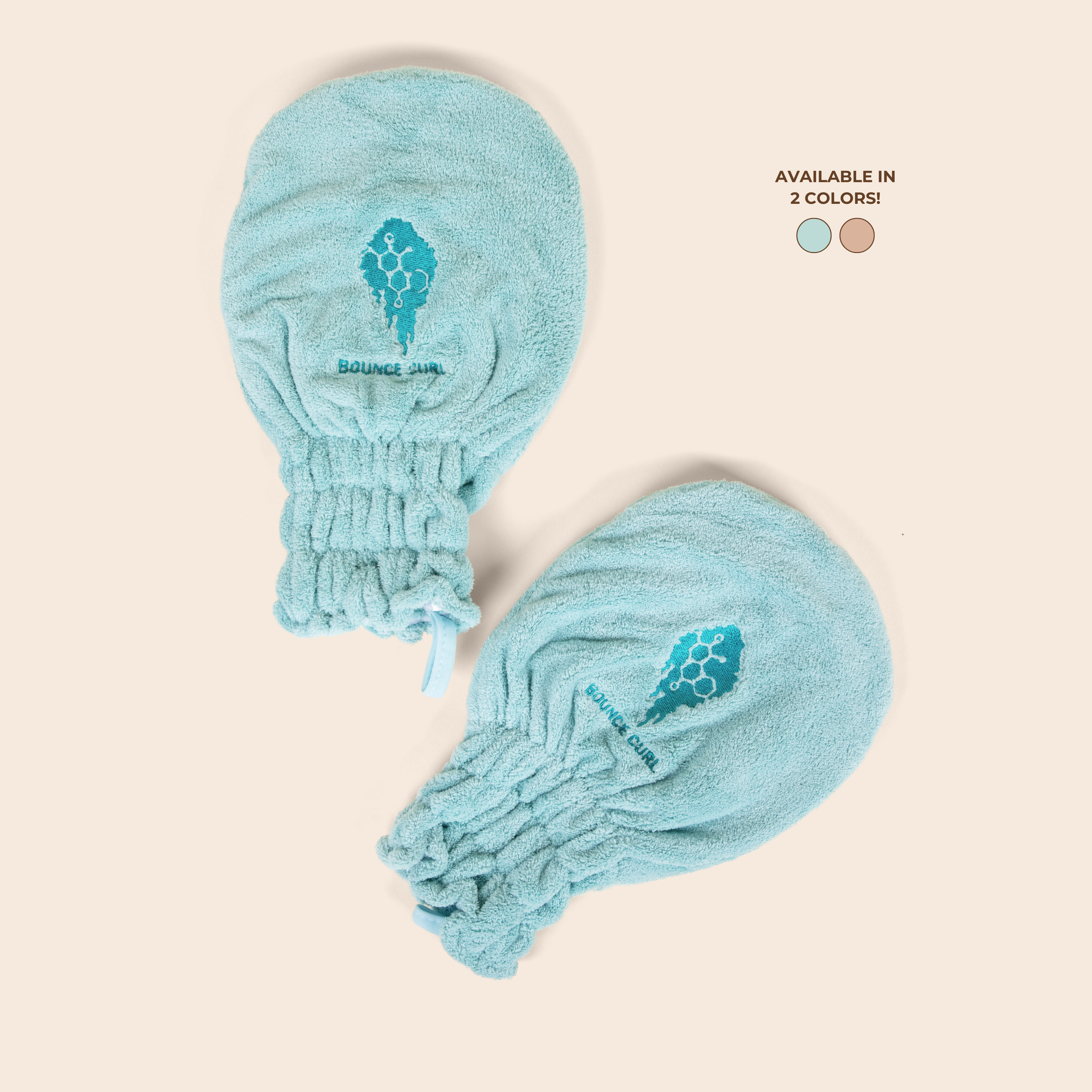 Bounce Curl Hair Drying Mitten - Teal