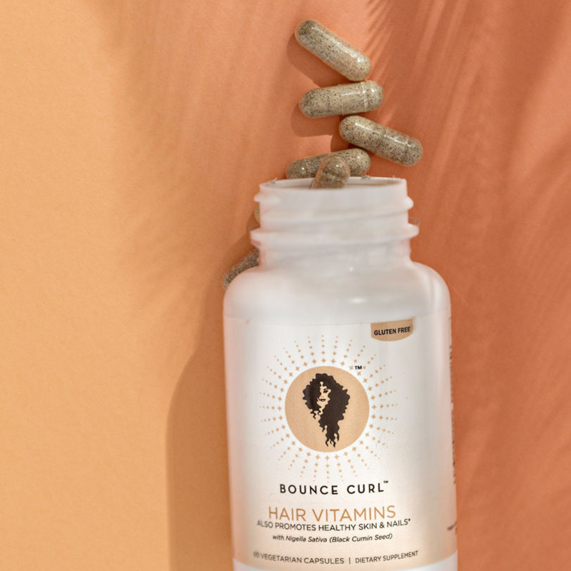 Bounce Curl Hair Vitamins lifestyle shot