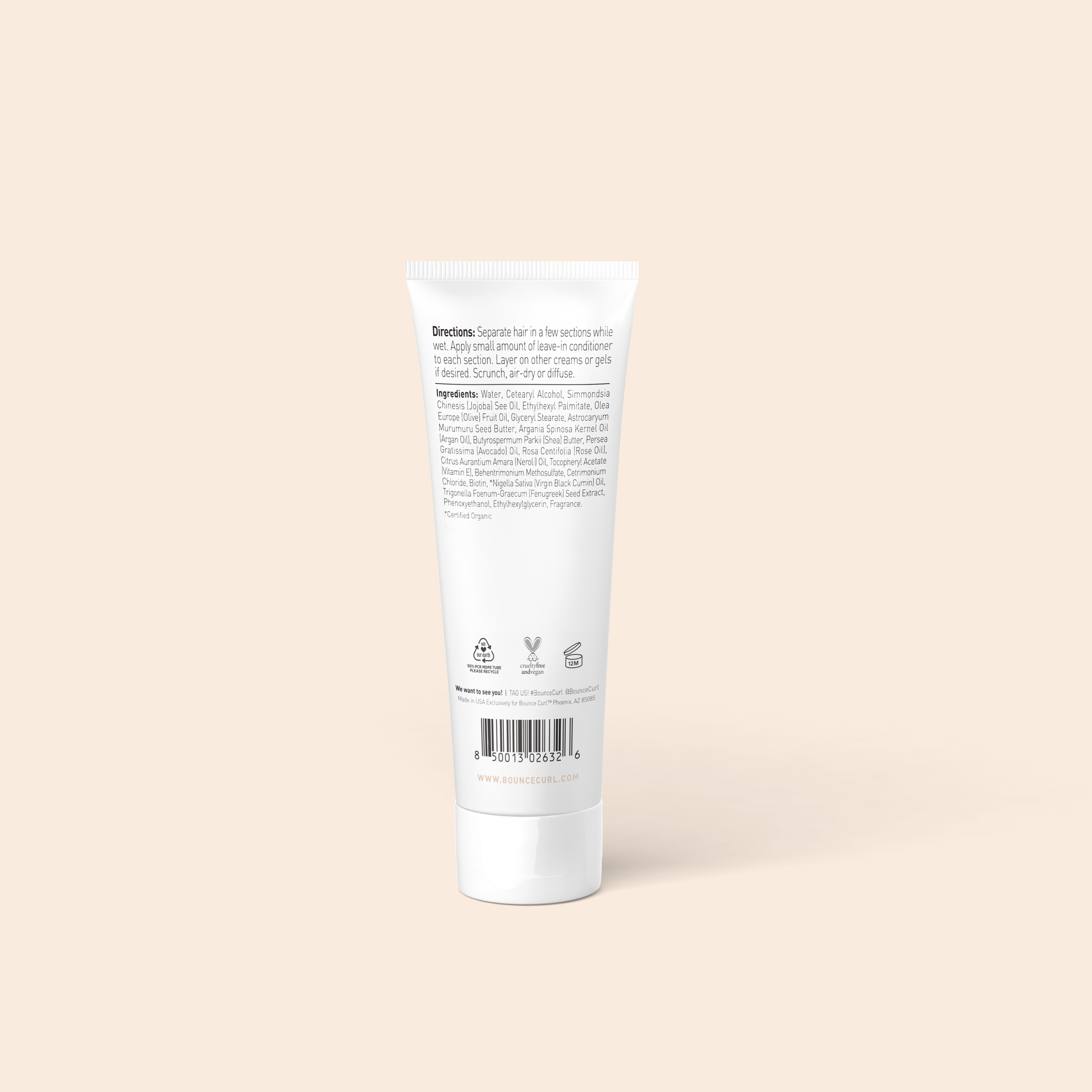 Moisture Balance Leave-In Conditioner 2 oz back of product