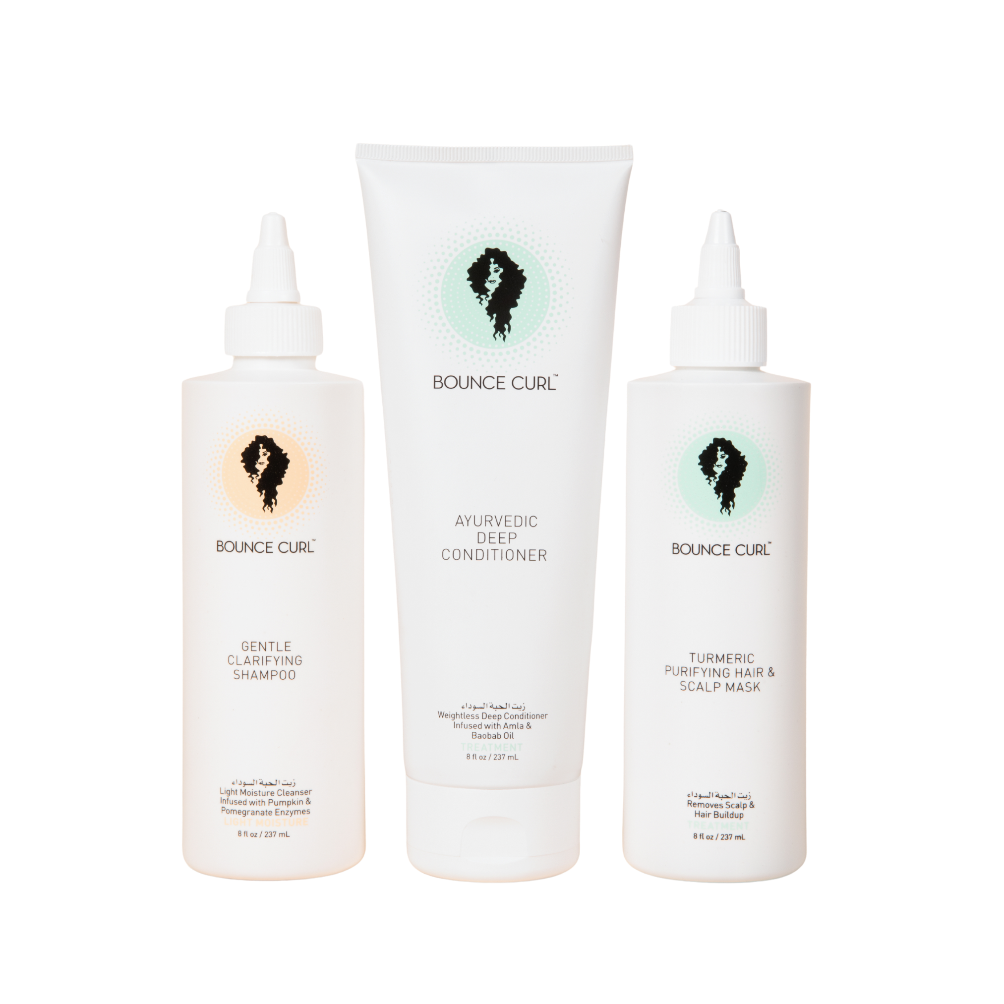 Achieve curl definition with the Bounce Curl product trio.