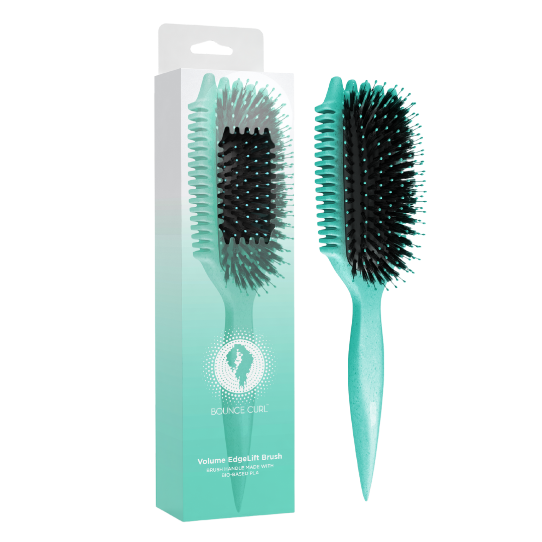 Bounce Curls one of a kind volume edge lift brush in color teal.