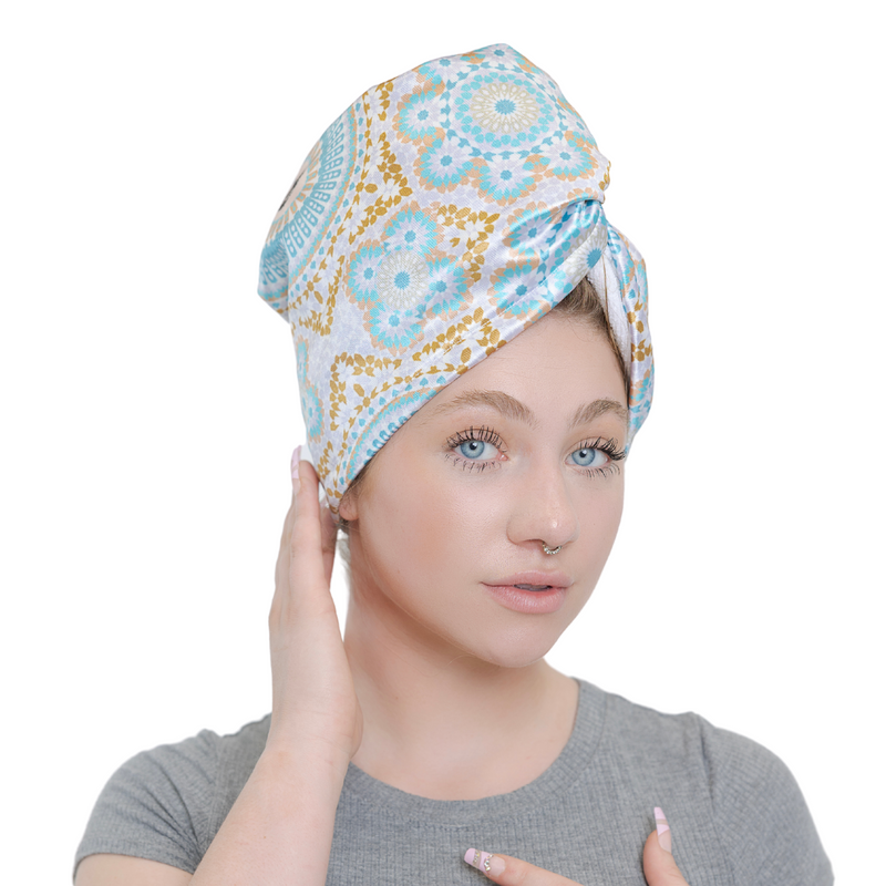 Plopping with microfiber turban sale